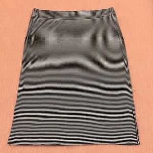 Striped Maxi Skirt - GAP black & white